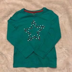 Girls long sleeve holiday shirt